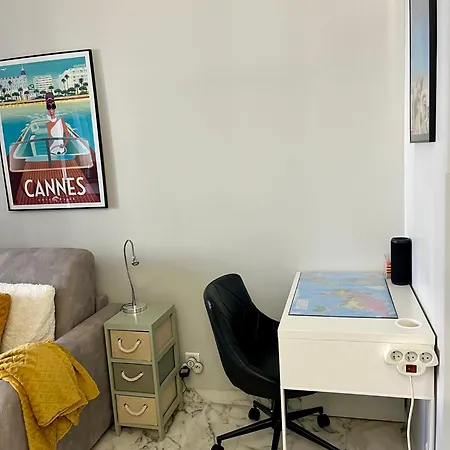 Croisette 50m Calme Parking Apartamento *